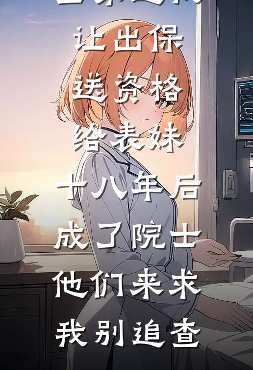 全家逼我让出保送资格给表妹，十八年后成了院士他们来求我别追查