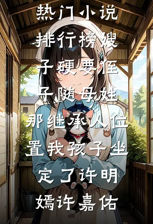 嫂子硬要侄子随母姓，那继承人位置我孩子坐定了许明嫣许嘉佑全本免费完结小说_最热门小说排行榜嫂子硬要侄子随母姓，那继承人位置我孩子坐定了(许明嫣许嘉佑)