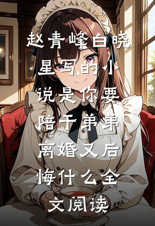赵青峰白晓星写的小说是你要陪干弟弟，离婚又后悔什么全文阅读