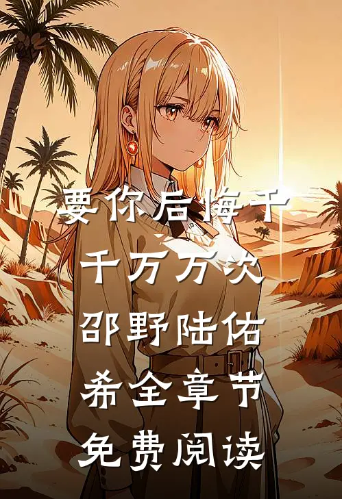 要你后悔千千万万次邵野陆佑希全章节免费阅读