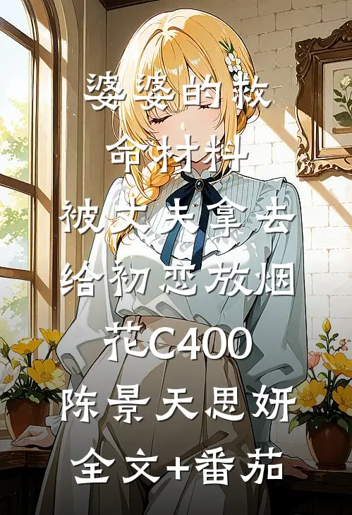 婆婆的救命材料，被丈夫拿去给初恋放烟花C400陈景天思妍全文+番茄